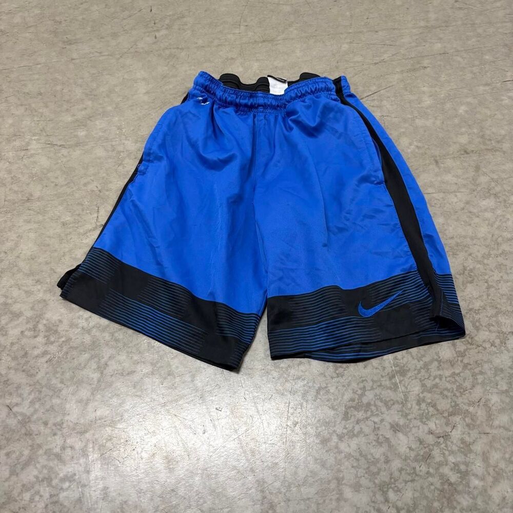 Nike Dri Fit Blue Black Basketball Shorts Small